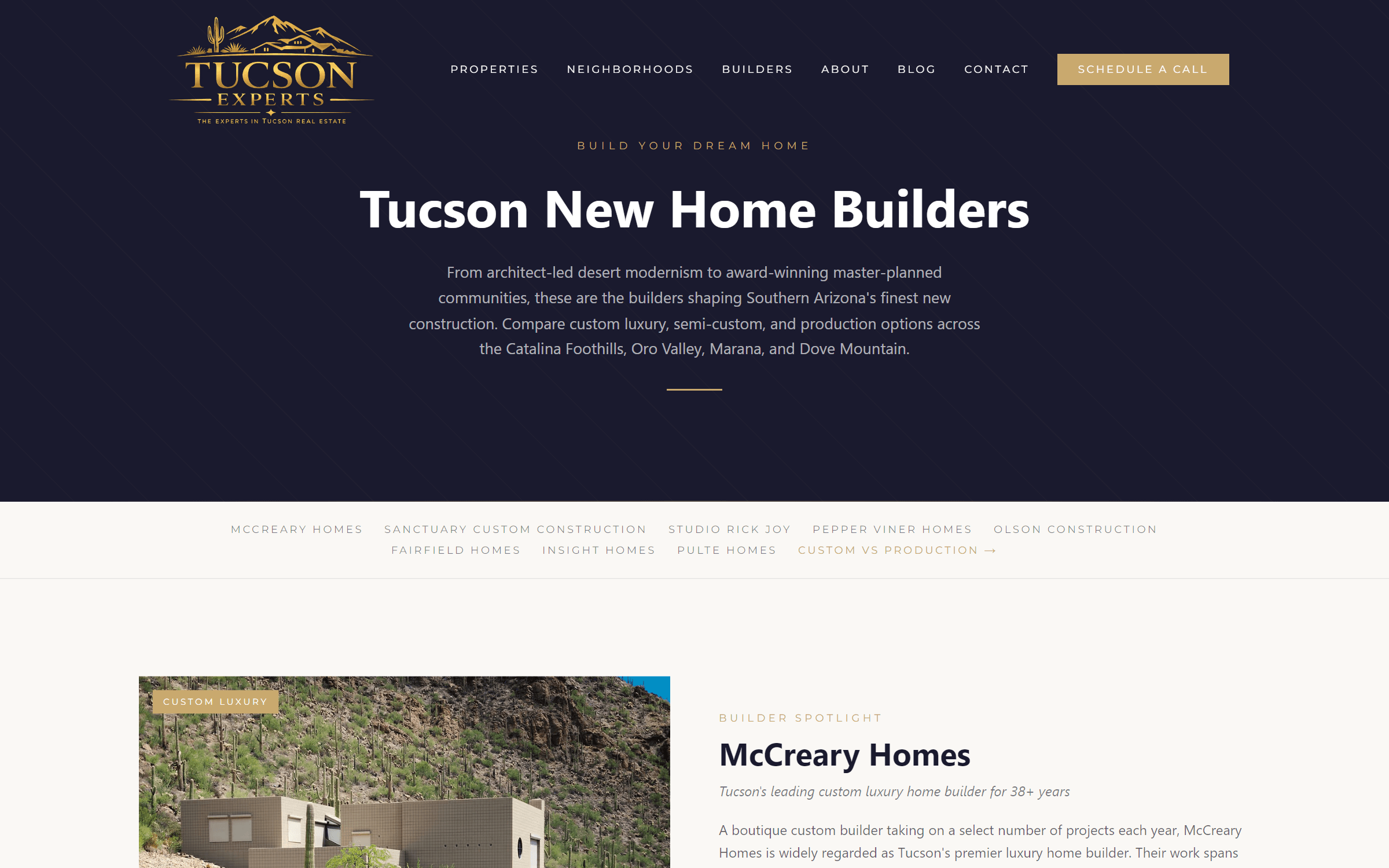 RE New Home — website screenshot