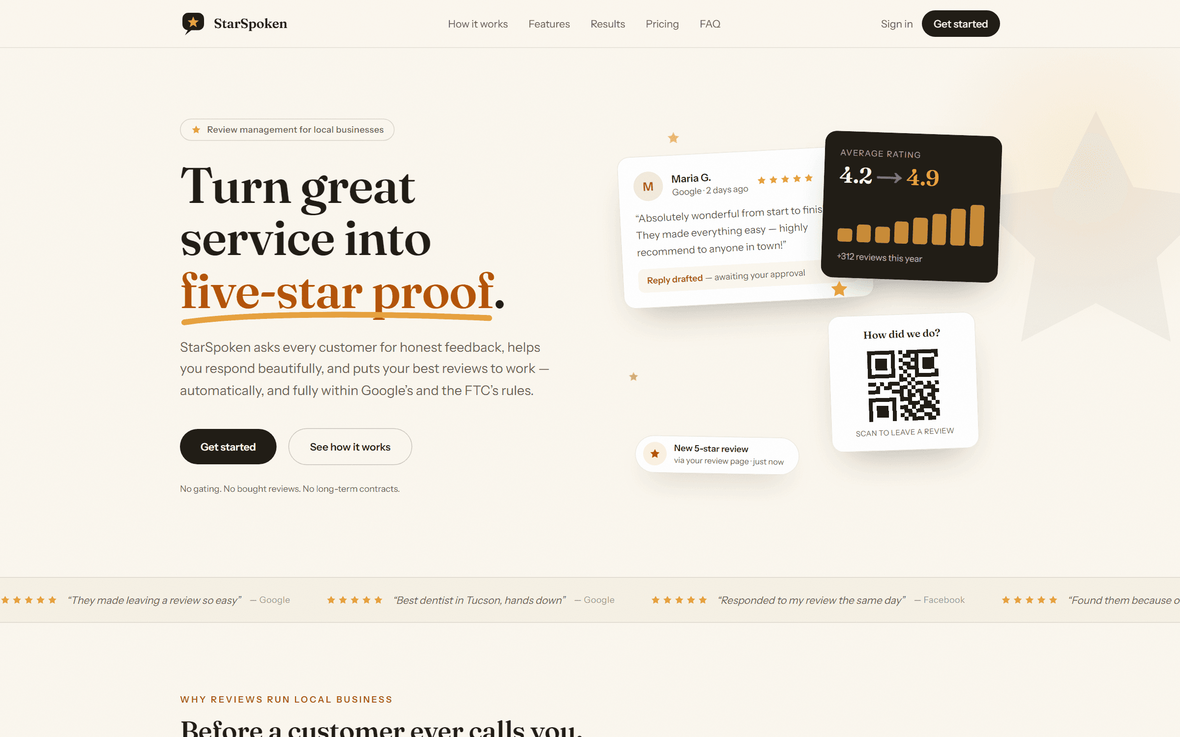 StarSpoken — website screenshot